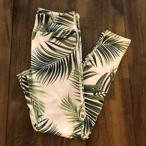 Forever 21 Athletic Palm Print Leggings